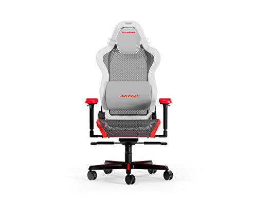 DXRacer (el Original Air R1S Silla Gaming, Malla, Blanco-Rojo-Negro-Gris