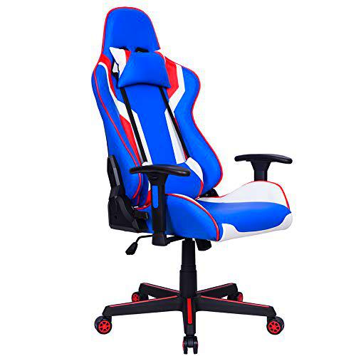 BAKAJI - Sillón para Gaming, Oficina, casa, de Piel sintética