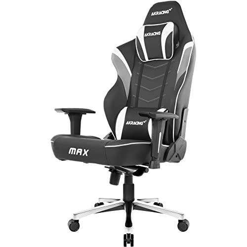 AKRacing Serie MAX Silla Gaming, Blanco, Ancho