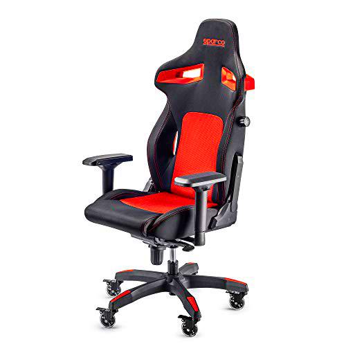 Sparco Gaming 00988NRRS Silla Gaming, Negro/Rojo