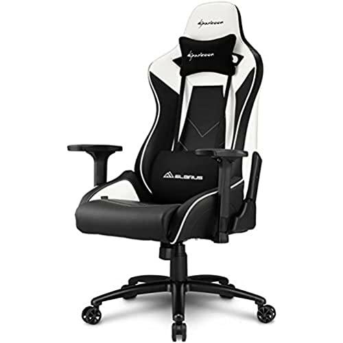 Sharkoon Elbrus 3 Chair silla de juego en blanco / negro