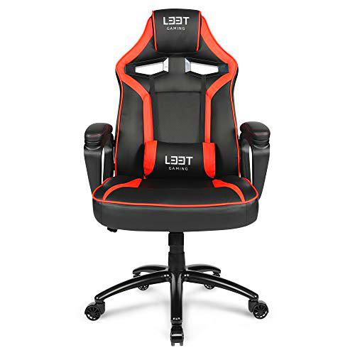 L33T Gaming Silla de Juego Extreme, Poliuretano, Negro, unviersal