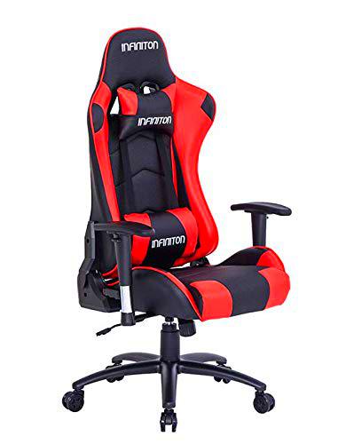 Silla Gaming INFINITON GSEAT (Silla con Reposacabezas y Cojín Lumbar