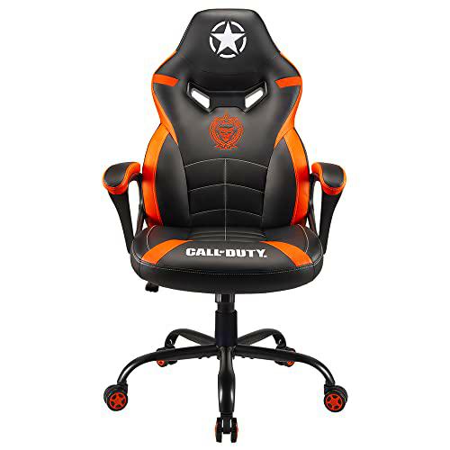 Subsonic SA5573-C1 Silla Gaming, Poliuretano, Negro y Naranja, M