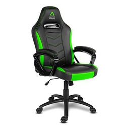 Alpha Gamer Kappa - Silla (Negro, Verde, Negro, Verde, 8 mm, 0