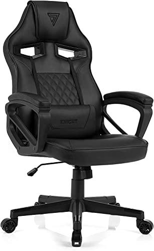 SENSE7 Gaming Knight Oficina Gamer Silla ergonómica Reposabrazos Marco de Acero de una Pieza Ángulo de inclinación Ajustable