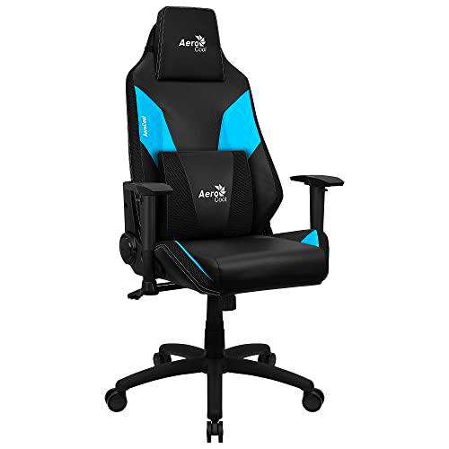 Aerocool ADMIRALBB, Silla Gaming Ergonómica Azul, Air Tech