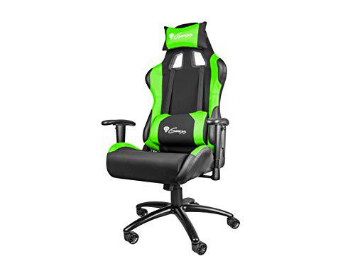 Genesis Silla Gaming Nitro 550 Negra Verde Juego, Acacia, One Size