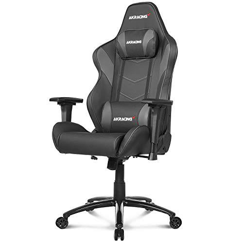 AKRacing Silla Gaming, Metal, Negro, Normal