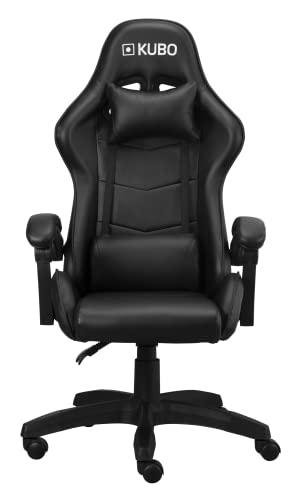 kubo Silla de Gaming Ergonómica, Negro, One Size