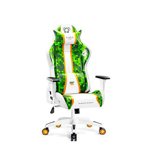 Diablo X-One 2.0 Silla Gaming Gamer Oficina Sillon de Ordenador Reposabrazos Ajustables Cuello/Cojín Lumbar Diseño Ergonómico (Craft, Kids (S))