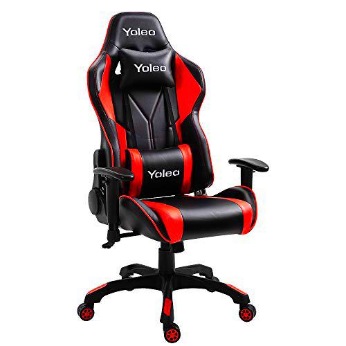 YOLEO - Silla de oficina para gaming, silla de carreras