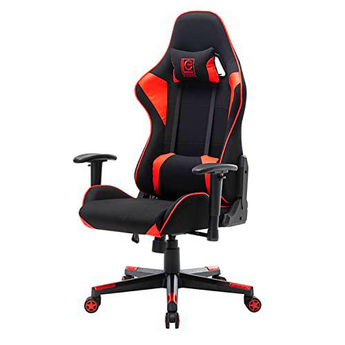 LC-Power Silla de juego ergonómica con cojines extraíbles