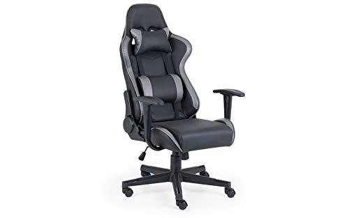 Julian Bowen Silla de gaming Comet, negro/gris