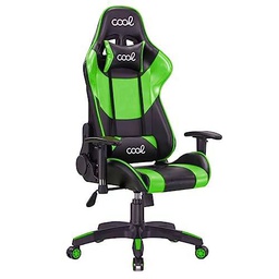 COOL SMARTPHONES &amp; TABLETS ACCESSORIES Sillón Gaming Premium Cool Tucson Negro-Verde, Grande