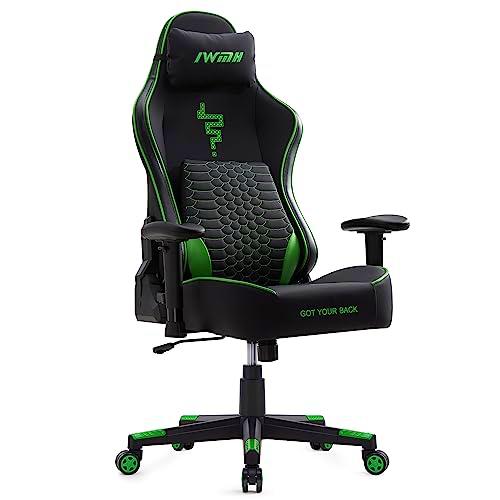 IWMH Silla Gaming, Silla de Juegos, Silla de Oficina Ergonómica,Silla Gamer