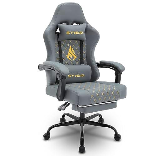 symino Silla de gaming - Silla de carreras de diseño gamer