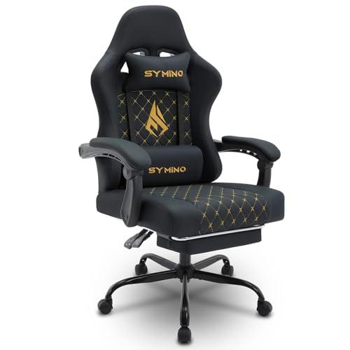 symino Silla de gaming - Silla de carreras de diseño gamer