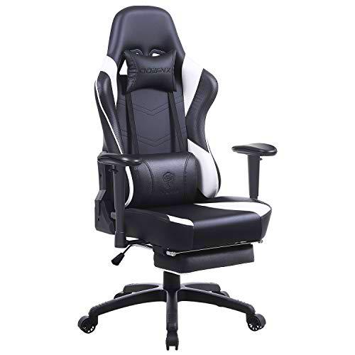 Dowinx Silla ergonómica Reclining Racing Style Gaming con masaje lumbar