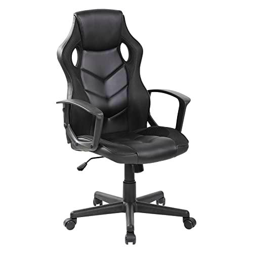 Rebecca Mobili Silla Gaming, Silla de Oficina Negra