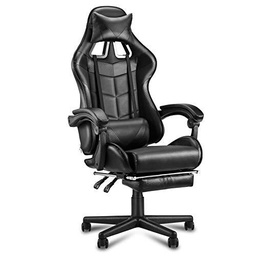 Soontrans Silla Gaming, Sillas Gaming Ergonómica con Reposapiés &amp; Reposacabeza &amp; Cojín Lumbar