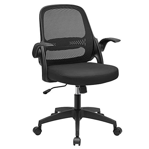 SONGMICS Silla de Oficina, Silla de Escritorio, Silla Giratoria Ergonómica