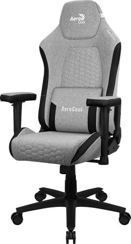 Aerocool CROWNASHGR, Silla Gaming Ergonómica, Cojines Ajustables