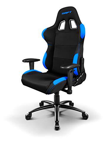 Drift DR100BL - Silla Gaming profesional, tela, reposabrazos 2D