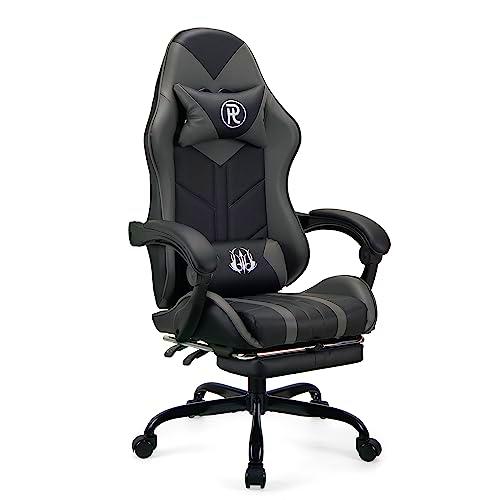 Play haha. Silla Ergonómica Giratoria Gaming de Cuero