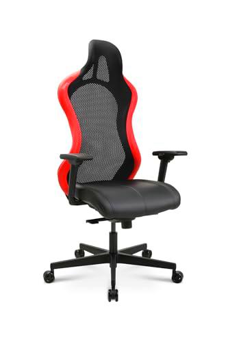 TOPSTAR Sitness RS Sport Plus Silla de Gaming, Rojo y Negro