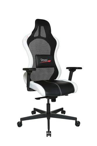 TOPSTAR Sitness RS Sport Plus Silla de Gaming, Blanco/Negro