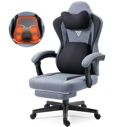 Vigosit Silla de gaming con masaje calefactable con soporte lumbar