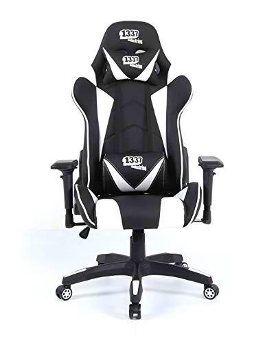 1337 industries - Silla Gaming gc790 Negro y Blanco