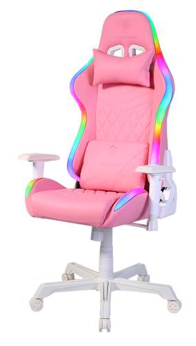 DELTACO GAMING Silla de Gaming RGB PCH90 - Silla Gamer con reposabrazos