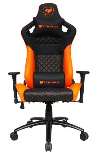 COUGAR Gaming EXPLORES Sillón Gamer, Negro/Naranja, Medium