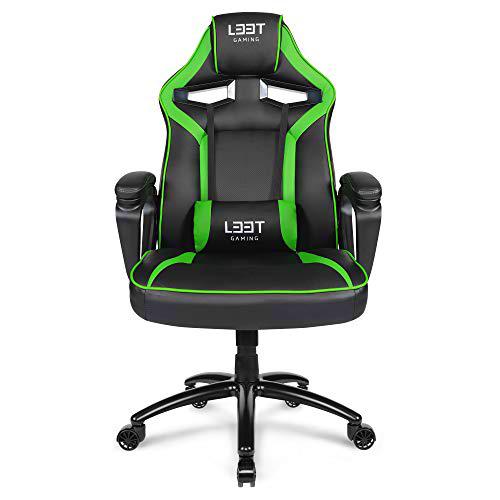 L33T Gaming Chair Silla de Gaming Extreme, Negro