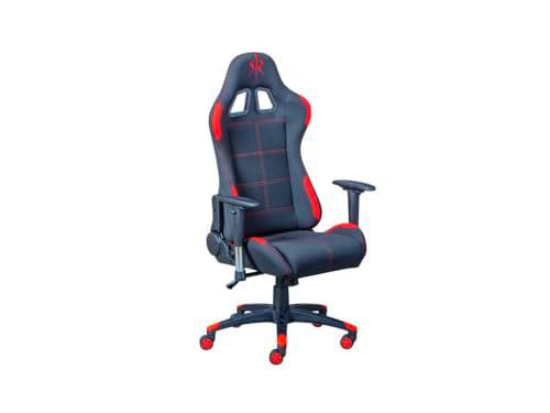 Inter Link - Sillón Gaming - Negro y Rojo - Polipiel