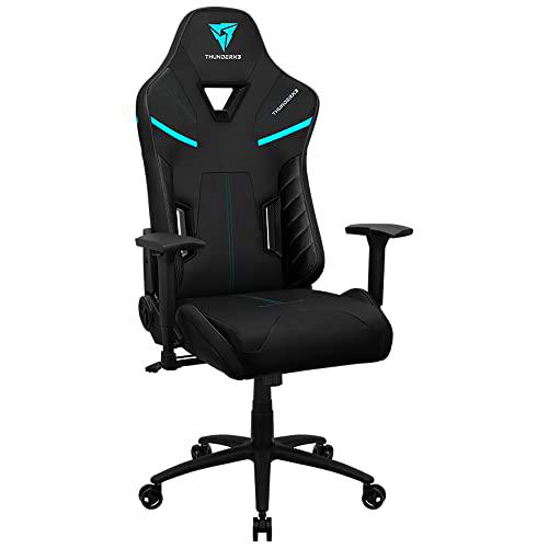 ThunderX3 TC5 MAX Sillón Gaming, Cuero sintético, Negro/Azul