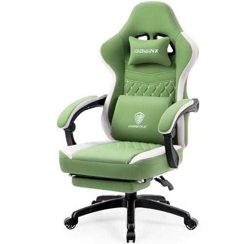 Dowinx Silla de Gaming de Tela con cojín de muelles ensacados