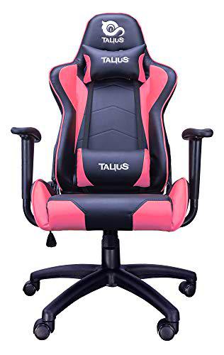 Talius Gecko V2 - Silla Gaming Rosa y Negra con Cuero