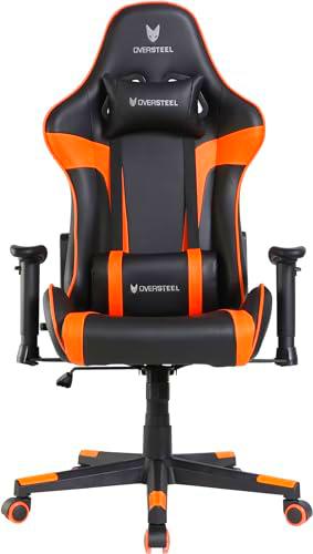 Oversteel Silla Gaming, Naranja, Mediano