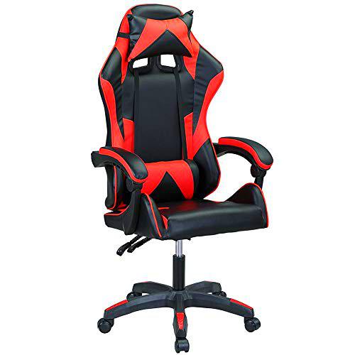 BAKAJI Silla de Gaming para Oficina, casa, reclinable