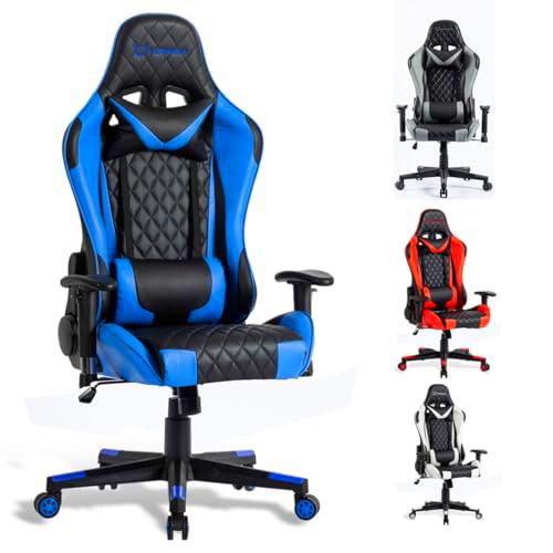 FOXSPORT Silla ergonómica para Juegos - Totalmente Ajustable con reposabrazos