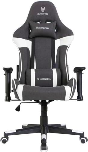 Oversteel ULTIMET V2 Silla Gaming, Negro/Blanco, Mediano