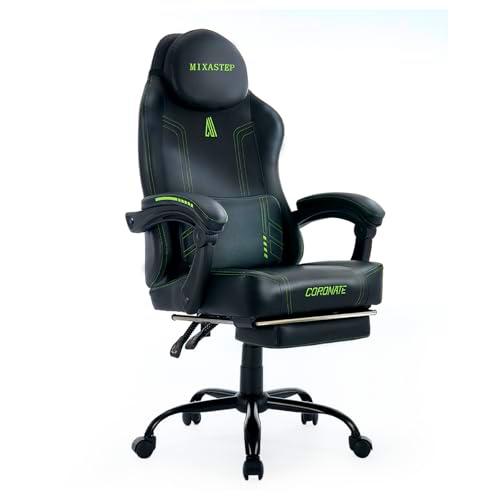 MIXASTEP GC005 Silla di gioco ergonomico con poggiapiedi e sostegno lombare