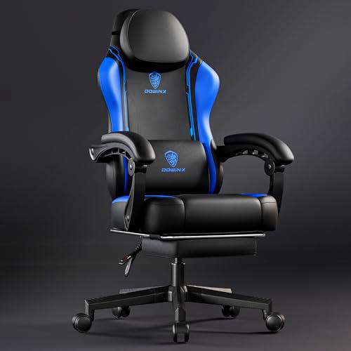 Dowinx Silla de gaming Racing Gamer, silla ergonómica para gaming con soporte lumbar