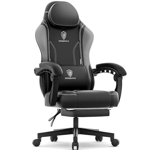 Dowinx Silla de gaming Racing Gamer con cojín de primavera