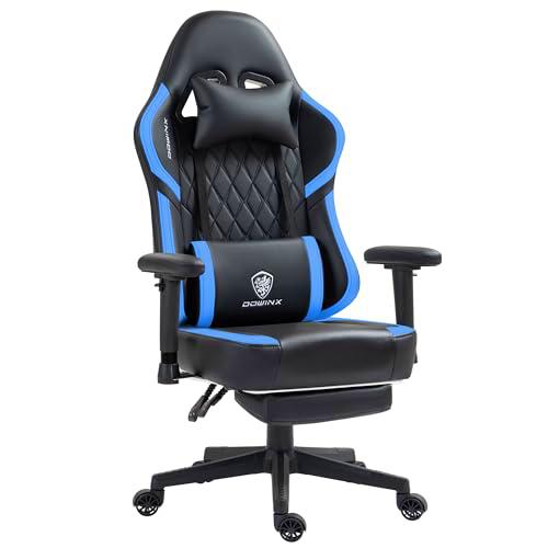 Dowinx Silla de gaming con cojín de muelles ensacados y colgador