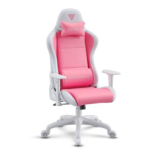 SENSE7 Silla Gaming Spellcaster FUKU - Cuero Eco - Diseño Ergonomico