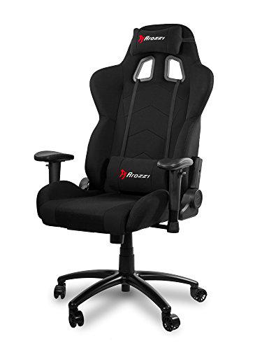 Arozzi inizio Silla Gamer, Tejido, Negro, 53 x 47 x 133 cm